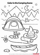 Camping Coloring Pages Kids Preschool Smores Activity Color Activities Printables Worksheets Campfire Theme Sheets Kindergarten Summer Fun Scholastic Campsite Printable sketch template