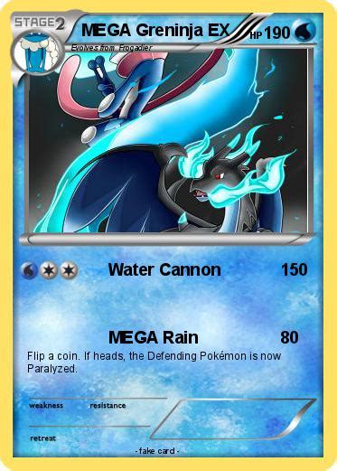 pokemon mega greninja    water cannon  pokemon card
