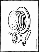 Teller Malvorlage Pfannkuchen Schale Zucker Kinderbilder sketch template