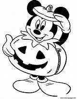 Pumpkin Halloween Coloring Mickey Disney Pages Printable Mouse Color Print Disneyclips Sheets Kids Inspiration Albanysinsanity Minnie Costume Choose Board Witch sketch template