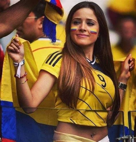 Forza Colombia Soccer Girl Hot Football Fans