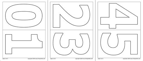 numbers  printable templates coloring pages templates