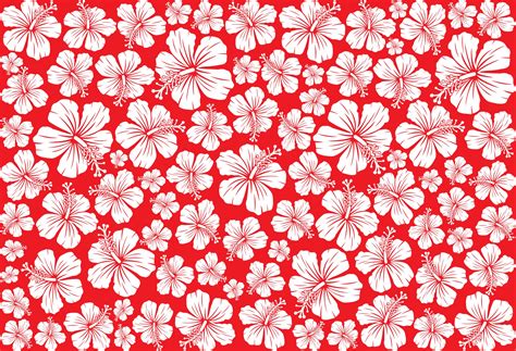 seamless floral pattern whit hibiscus  vector art  vecteezy