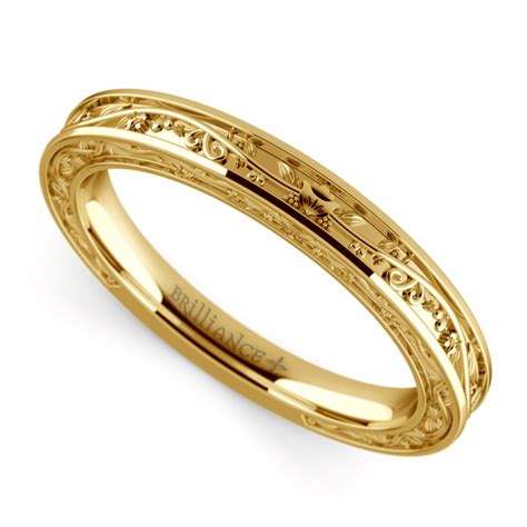 antique wedding ring  yellow gold