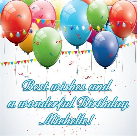 michelle  wishes  happy birthday
