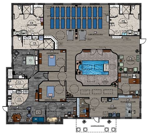 sherri tatum interiors holistic spa floor plan
