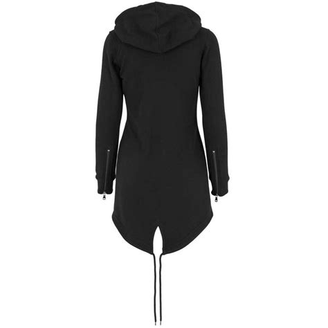 basic dames lang parka vest met capuchon parka vest trui vest