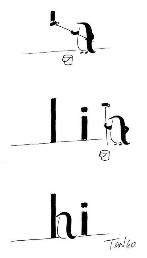 simple  brilliantly clever drawings    comical