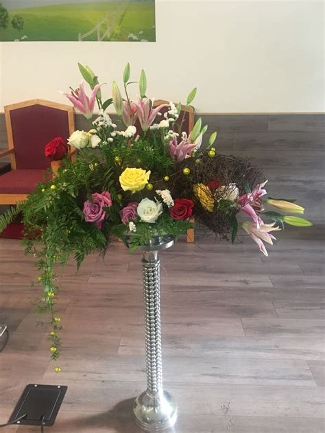 pin on church flower arrangements