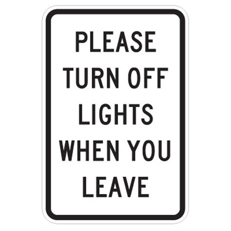 turn lights  sign