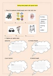 english worksheets special  worksheets page