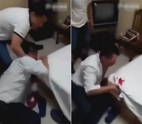 husband catches his cheating wife with another man in
