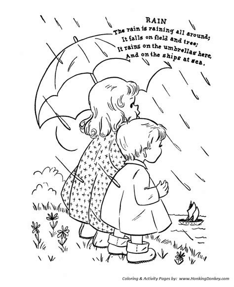 classic mother goose nursery rhymes coloring pages classic kids rain