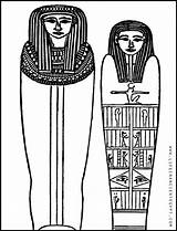 Sarcophagus Mummy Tomb sketch template