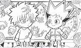 Gon Killua Coloriage Coloriages Malvorlagen Ausmalbilder Sheets Coloringhome Xcolorings 103k 825px 492px sketch template