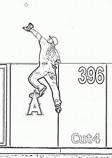 Coloring Pages Baseball Stadium Robinson Jackie Printable Worksheets Angels Popular K5worksheets sketch template