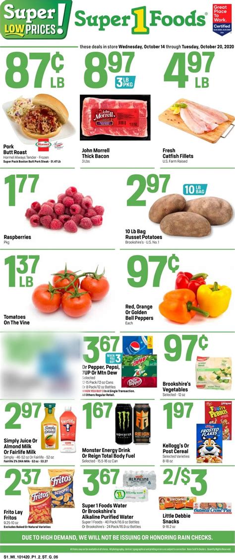 super  foods current weekly ad   frequent adscom