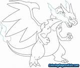 Charizard Pokemon Målarbild Coloring Mega Pages Pngkit Automatically Start Click Doesn Please If sketch template
