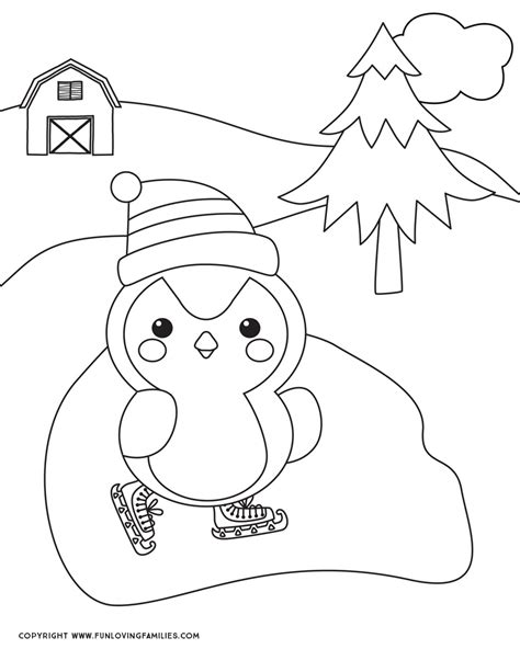 winter coloring pages  kids fun loving families