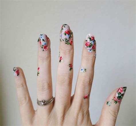 overgrown in 2019 flower nails swag nails flower nail art