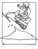 Snowmobile Coloring Pages Kids Printable Sheets Winter Colouring Print Drawing Snowmobiles Snowman Jr Classroom Arctic Cat Activities Dinosaur Snow Book sketch template