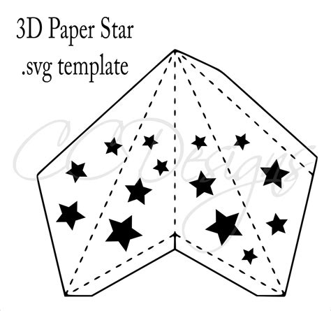 printable  paper star template printable templates
