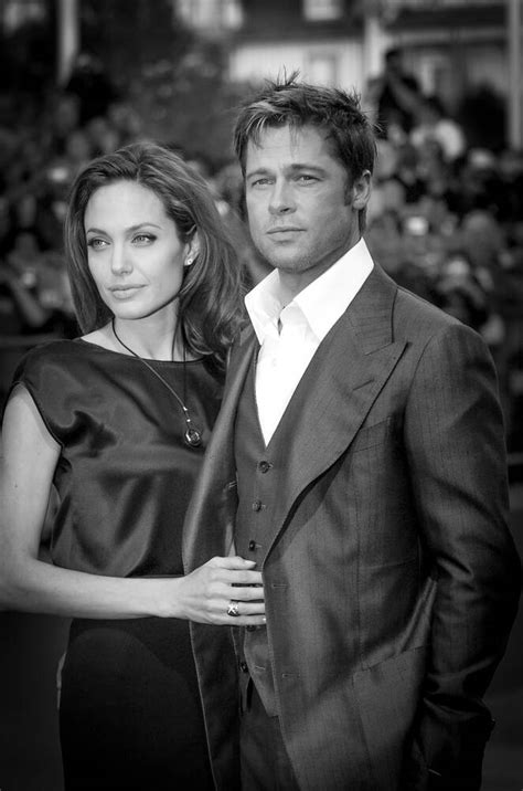 Brad Pitt And Angelina Jolie Photographic Print For Sale