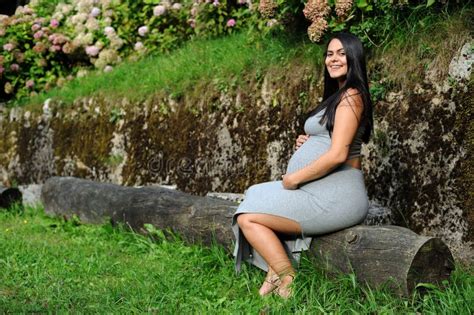 pregnant brazilian fashion model stock image image of eyeshadow