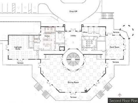 modern clubhouse floor plan design