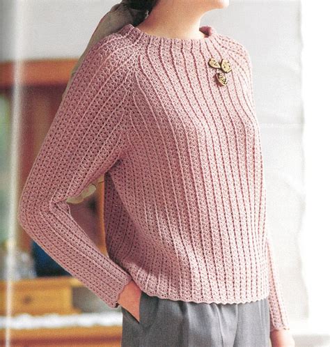 Ravelry Top Down Crochet Sweater By Tamae Yamamoto 山本玉枝 Sweater