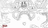 Flowey Omega Coloring Undertale Pages Sketch Template sketch template