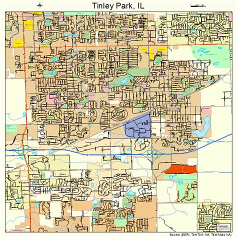 tinley park illinois street map