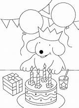Kleurplaat Dribbel Kleurplaten Verjaardag Jarig Fleck Hond Coloriages Dribble Gefeliciteerd sketch template