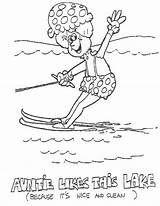 Coloring Pages Aunt Lake Kids Clean Color Enjoying Aunty Beautifully Someone Features Getcolorings Comments sketch template