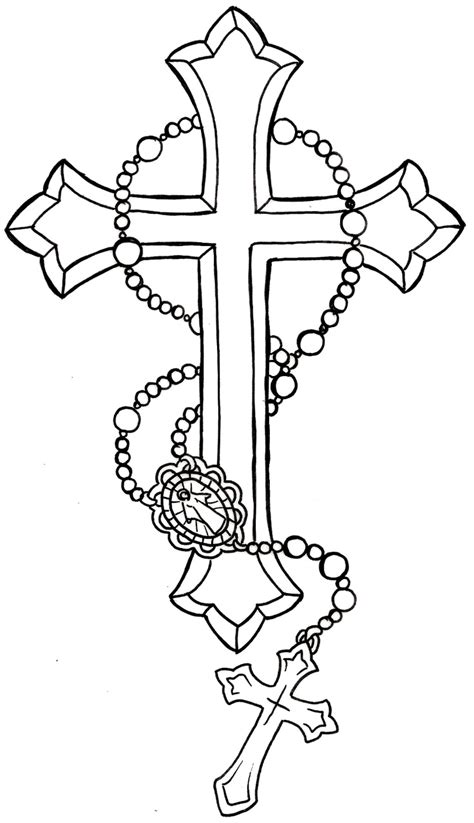 printable rosary coloring pages printable templates
