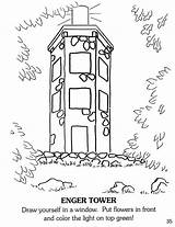 Duluth Enger Tower sketch template