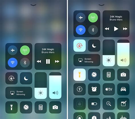 ios  preview control center  customizable   touch macrumors