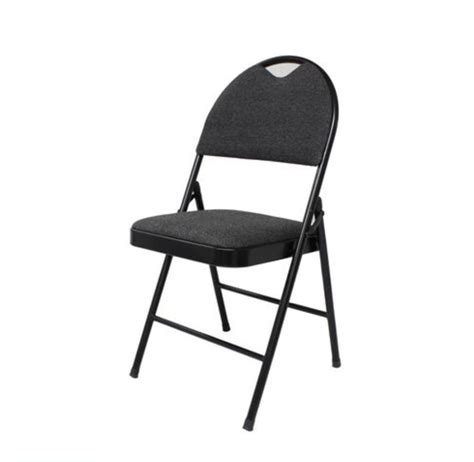 padded folding chairs black  rent km party rental