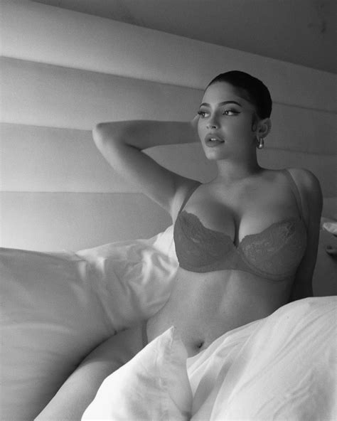 Kylie Jenner Posts Thirst Trap Photo Wearing Sexy Lingerie In Bed