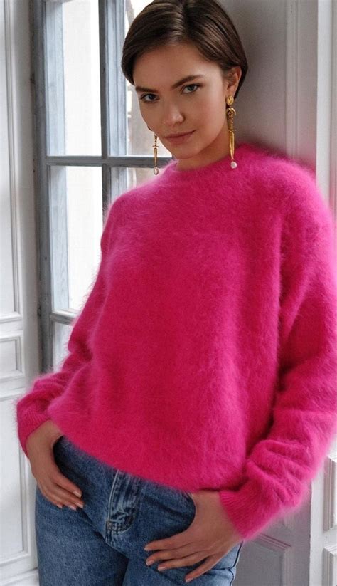 Angora Fluffy Beautiful Womens Sweaters Angora Sweater Fuzzy Mohair