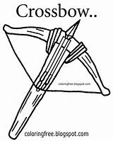Crossbow Teenagers Archery Solders sketch template