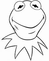Coloring Pages Kermit Frog Piggy Miss Piggies Bad Outline Head Thinking Getcolorings Color sketch template