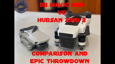 dji mavic mini  hubsan zino  entry level drone shootout comparison youtube