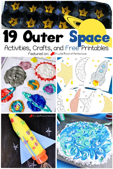 exploring outer space activities crafts  printables  kids