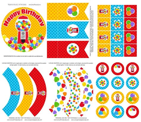 candyland invitation  template collection