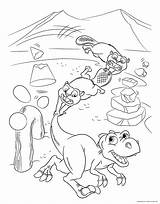Age Ice Dawn Dinosaurs Rudy Pages Dinosaur Coloring Cartoons Buck Playground sketch template