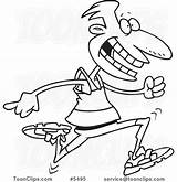 Runner Drawing Cartoon Line Leishman Ron Copyright Protected Law May Buying License Without Used sketch template