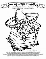 Coloring Pages Mexican Mexico Hispanic Sombrero Fiesta Kids Culture Month Mayo Color Heritage Printable Dulemba Latino Spanish Worksheet Book Print sketch template