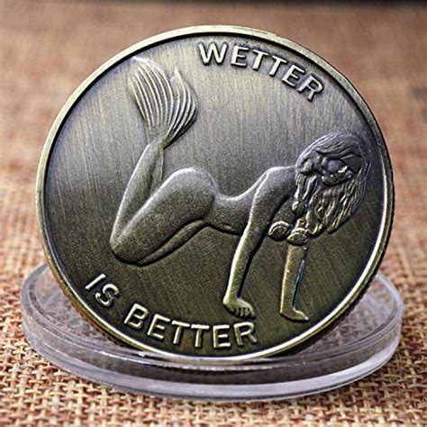 Buy Wetter Is Better Good Luck Heads Tails Challenge Coin Sexy Bikini