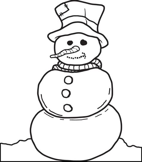 images  coloring page printable snowman craft snowman